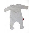 1-3M White Footed Onesie - Baby Republic