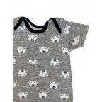 3-6M Grey Bear Romper - Woolworths