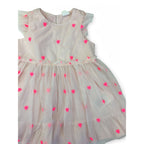 UK 9-12M Light Pink Heart Tulle Dress - H&M