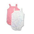 Newborn Pink & White Pointelle Strappy Bodysuits - Woolworths