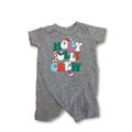 3-6M Grey "Holly Jolly Crew" Romper - Woolworths
