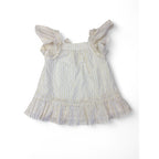 12-18M Cream & Gold Flutter Sleeve Tunic - Country Road