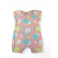 0-3M Peach Pineapple Romper - Keedo