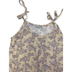 12-18M Cream & Purple Vine Strappy Camisole - Sticky Fudge
