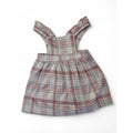 6-12M Pink Plaid Pinafore Skirt - Tiny Tots