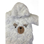 0-3M White Fleece Bear Snowsuit Onesie - Ackermans