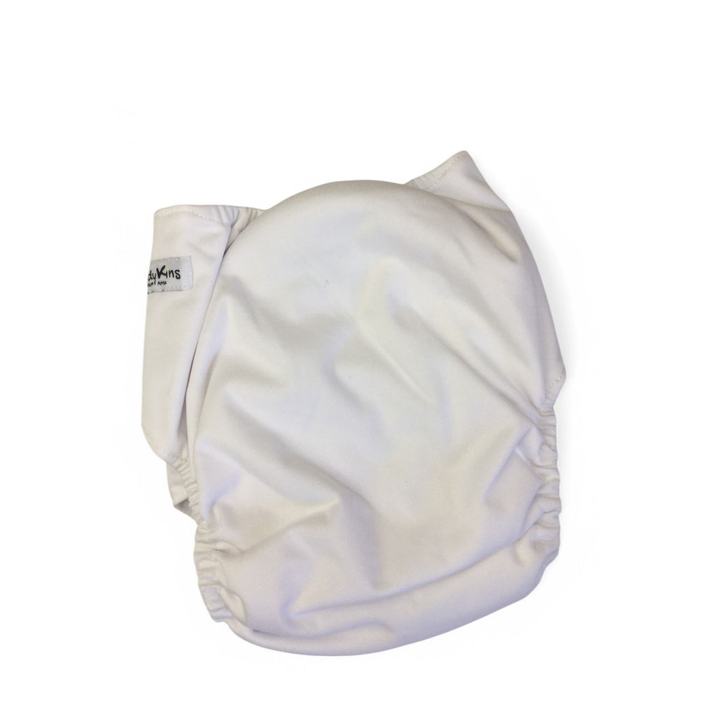 0-24M White Bamboo Liner Reusable Nappy - Biddykins