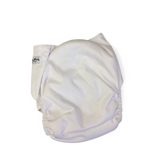 0-24M White Bamboo Liner Reusable Nappy - Biddykins