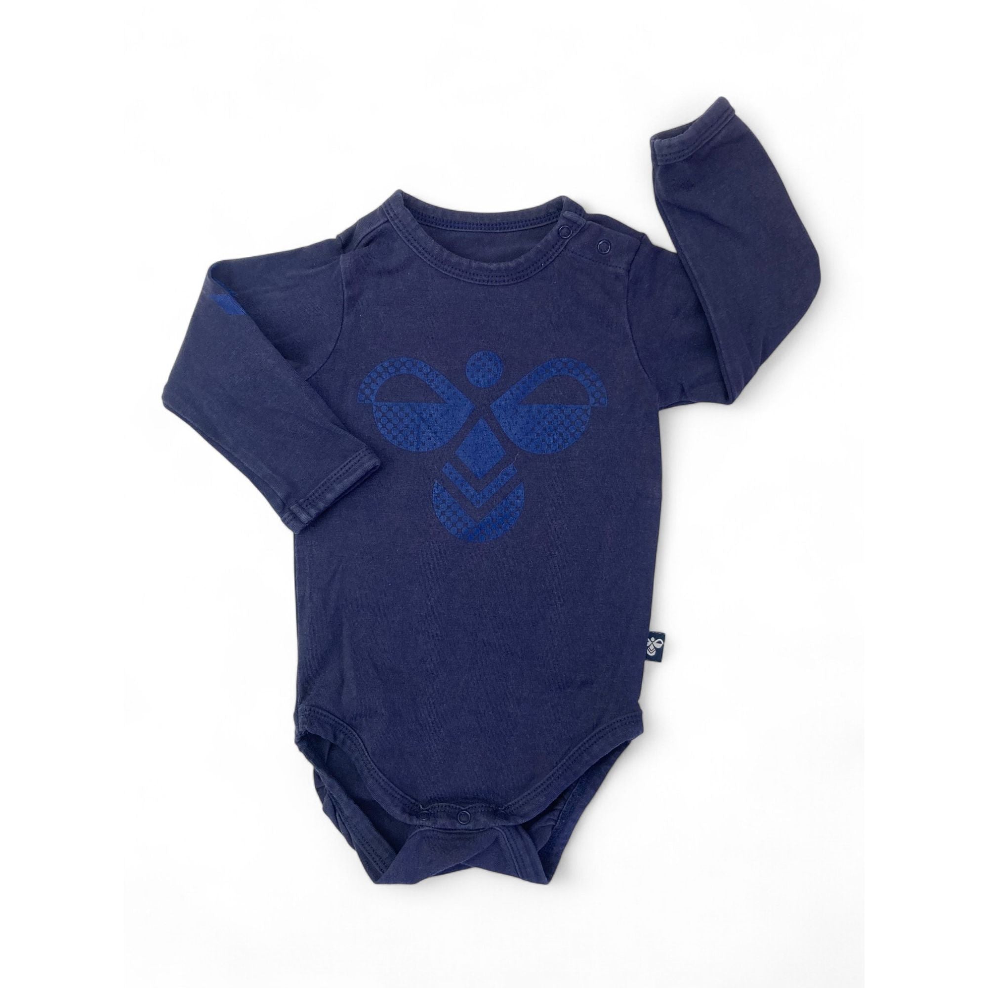 1-3M Navy Blue Logo Bodysuit - Hummel