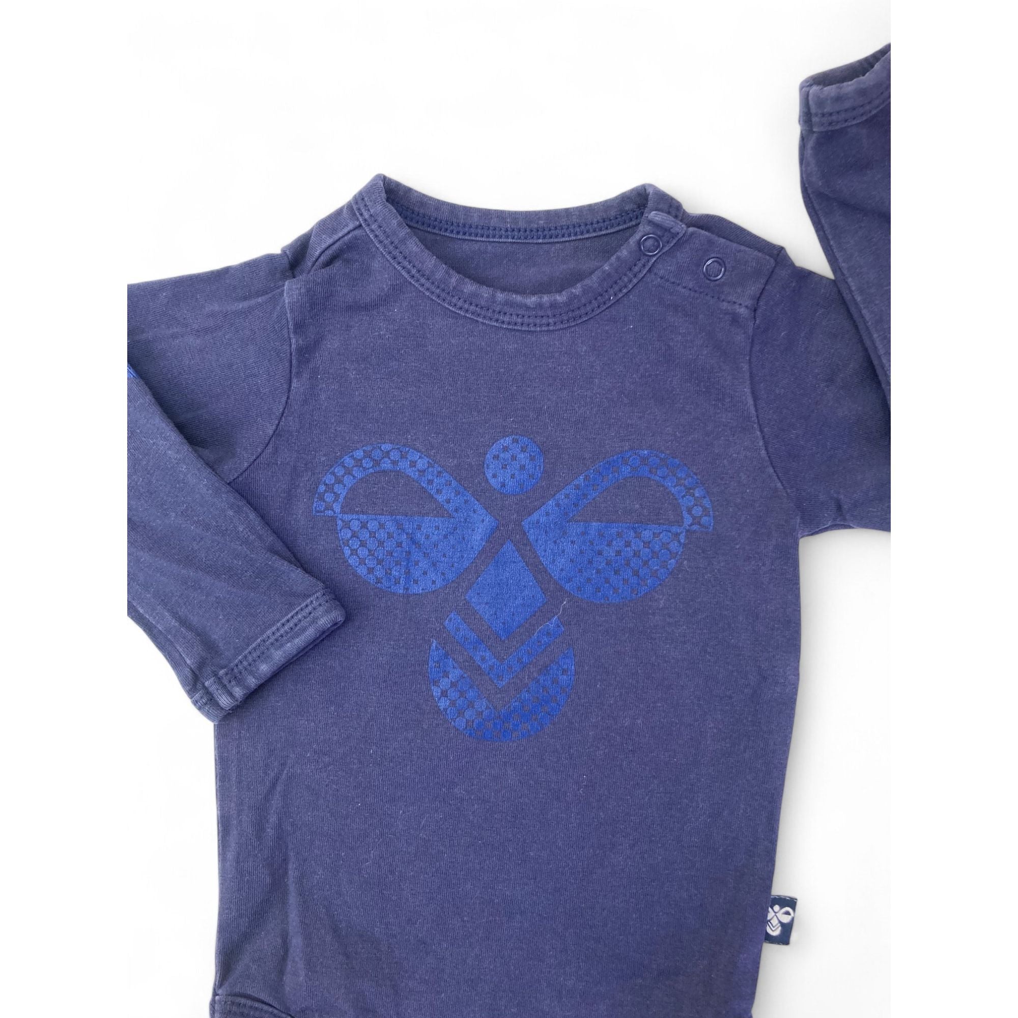 1-3M Navy Blue Logo Bodysuit - Hummel