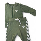 1-3M Olive Green & White Chevron Track Pants & Top - Hemmel