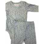 1-2M Mint Green & Black Ghost Print Bodysuit & Leggings - Gro