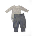 1-2M White Speckled Bodysuit & Grey Leggings - Name It