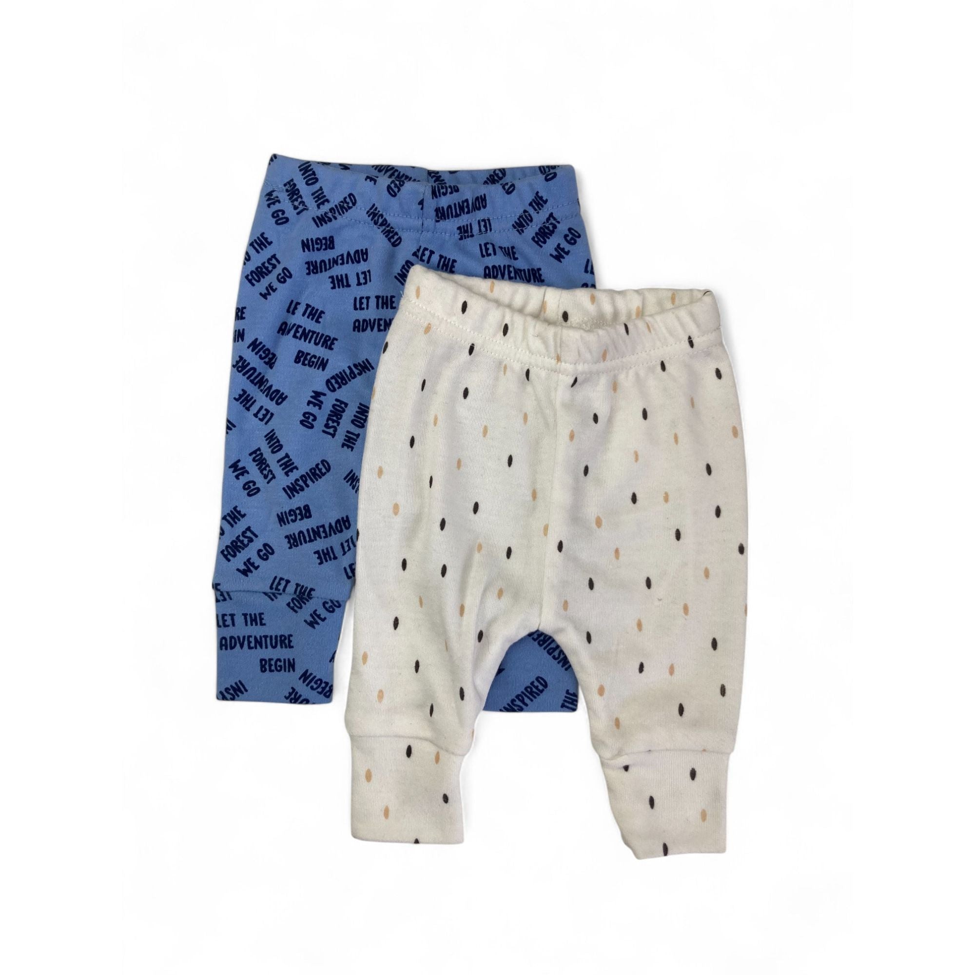 NB Blue & Cream Leggings - Cuddlesome