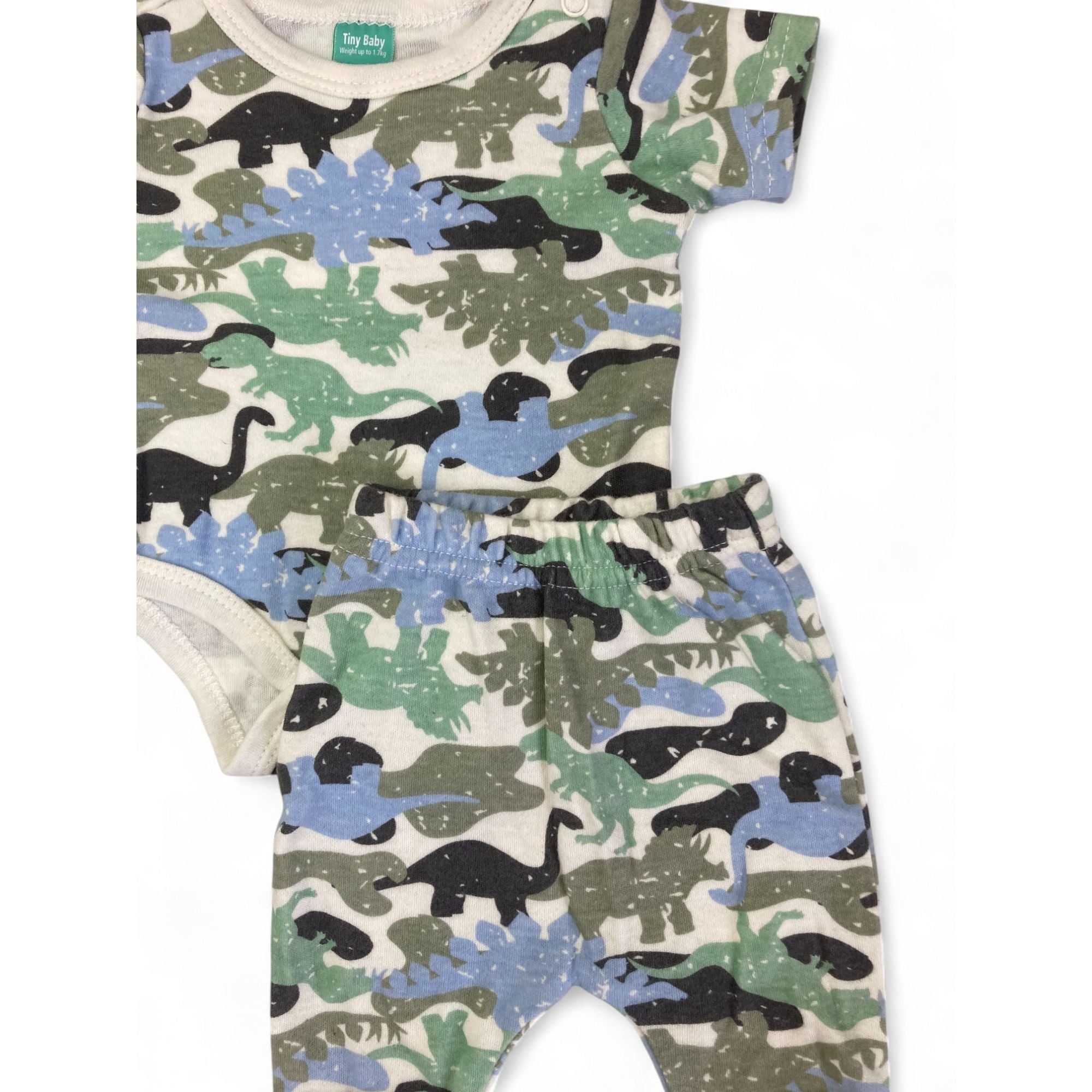 Tiny Baby - Cream Dinosaur Bodysuit & Leggings - Ackermans