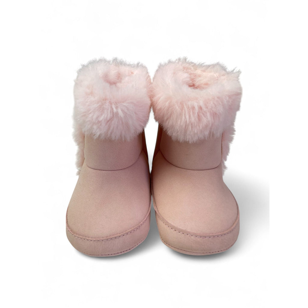 Size 2 - Light Pink Fleece Cuffed Boots - Woolworths