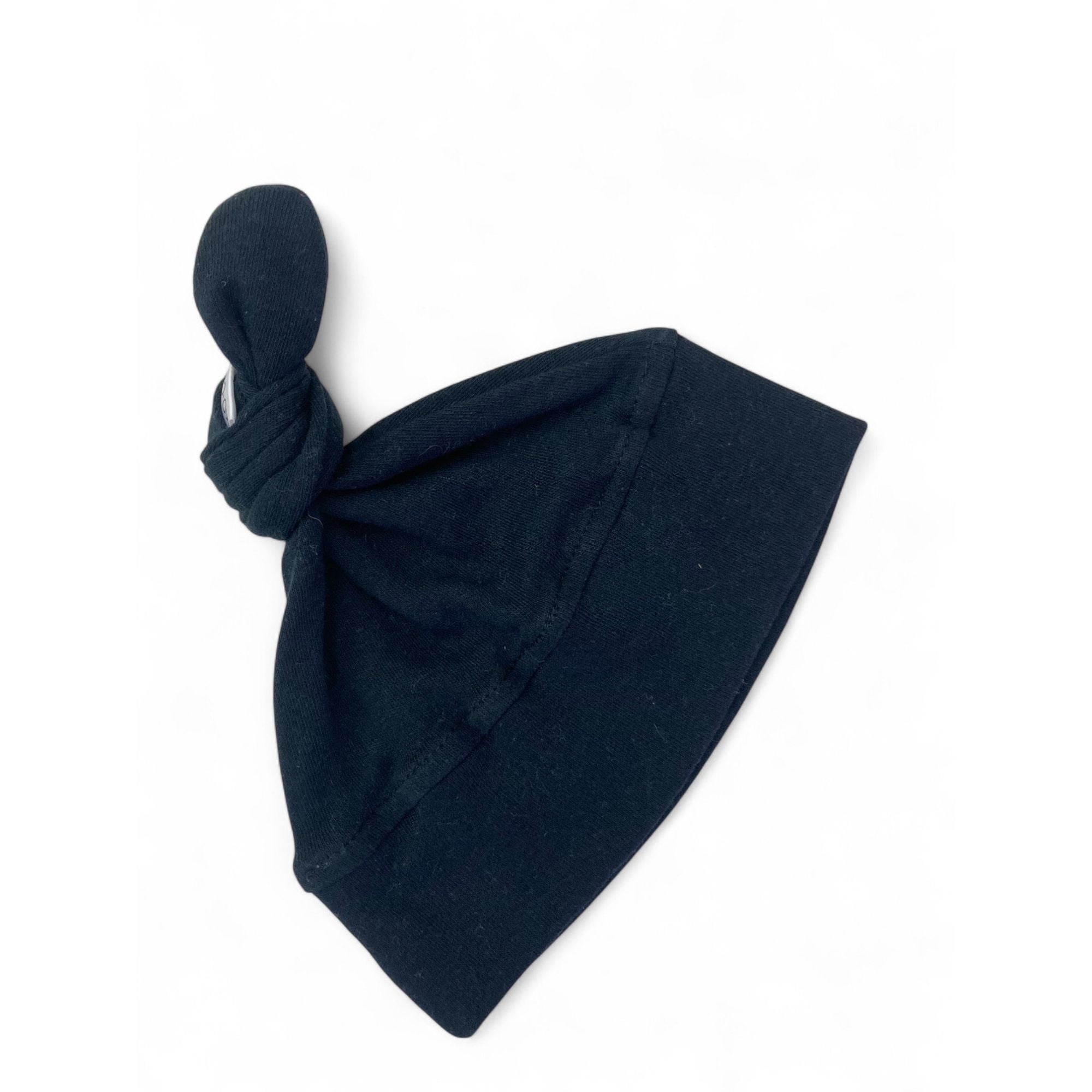 0-6M Black Knotted Beanie - Ko Coon