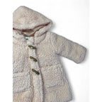 3-6M Light Pink Teddy Fleece Toggle Button Jacket - Ackermans