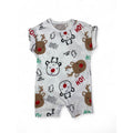 1-3M White Reindeer Batwing Romper - Woolworths