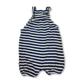 0-3M Blue & White Striped Lightweight Romper - Blume.co