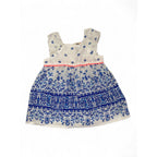 3M White & Blue Floral Babydoll Dress - Baby B'Gosh