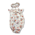 0-3M Cream Floral Bambi Romper & Headband - Disney