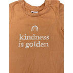 3-6M Tangerine Orange "Kindness is Golden" T Shirt - Cotton On