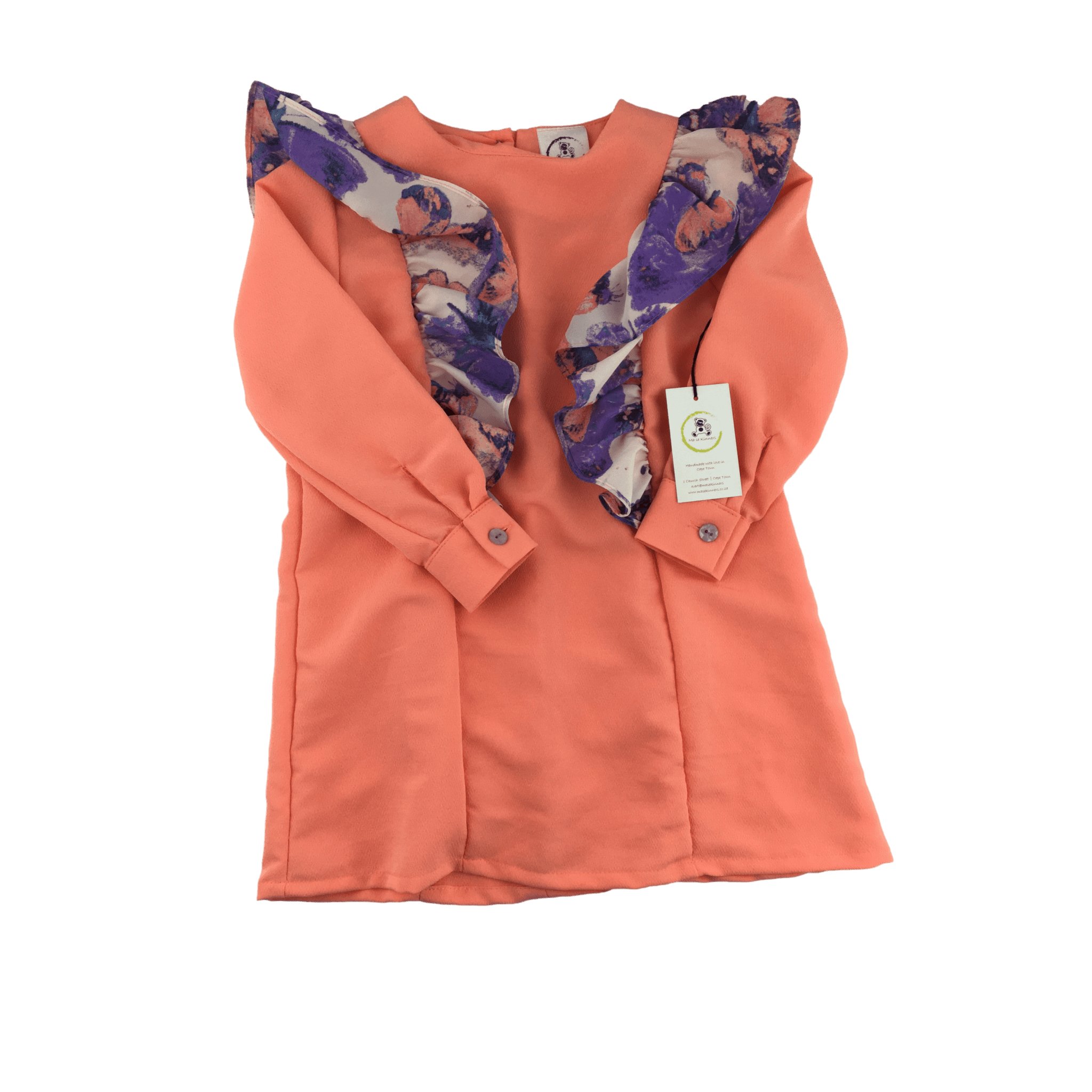 *NEW* 18-24M Coral and  Aurora Ruffles Dress - Ma Se Kinners