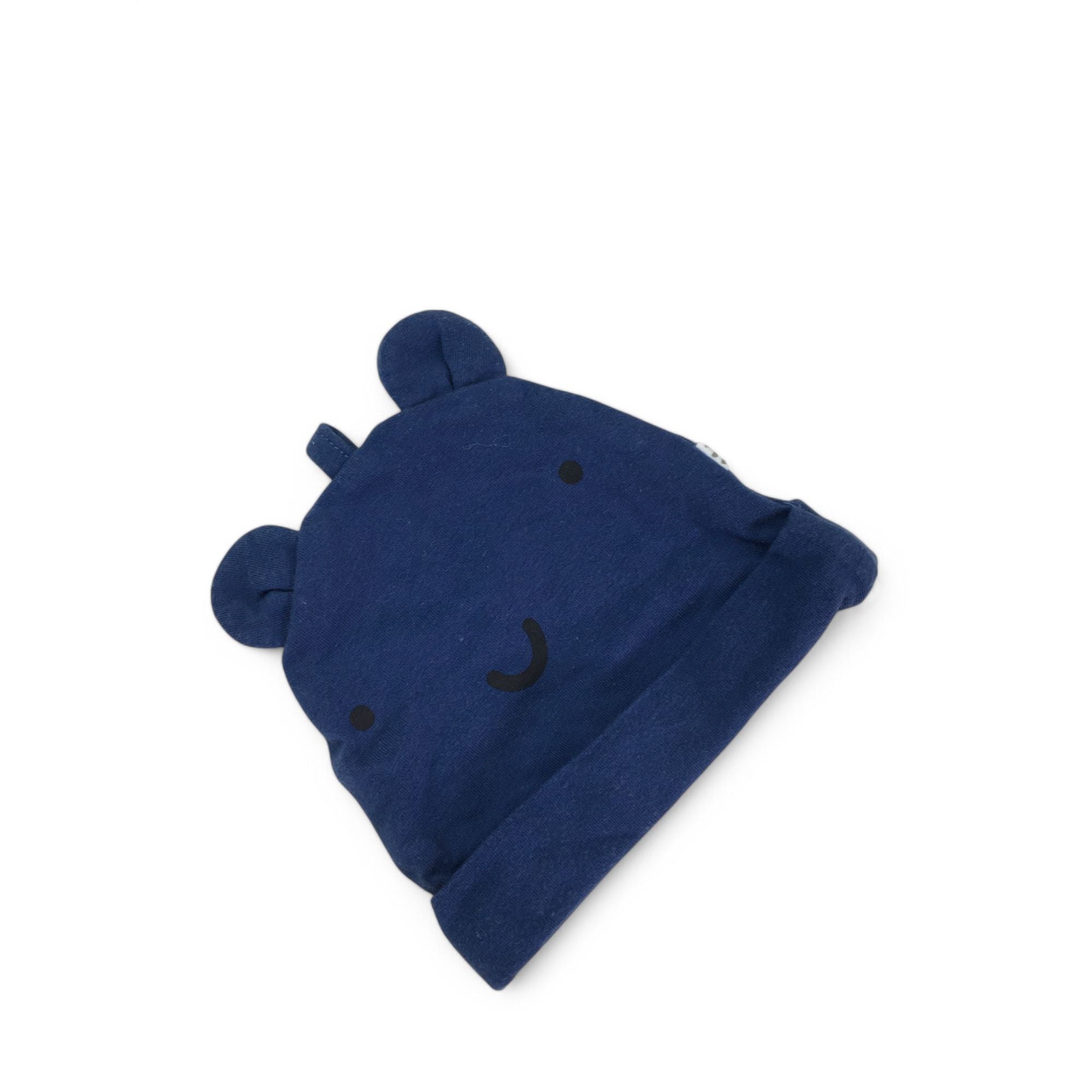 1-3M Dark Blue Bear Ear Beanie - Woolworths