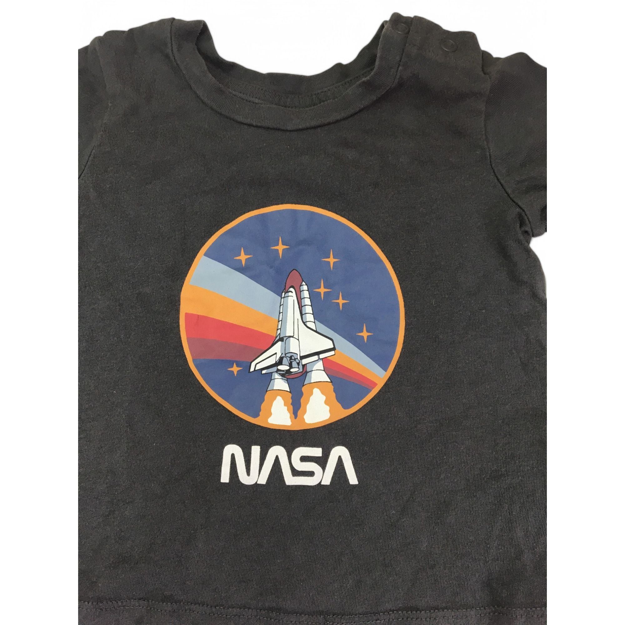 3-6M Grey Nasa T Shirt - Cotton On