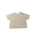 UK 4-6M Yellow & White Stripe Loose T Shirt - H&M
