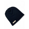 One Size - Black Ribbed Slouch Beanie - Carter & Me