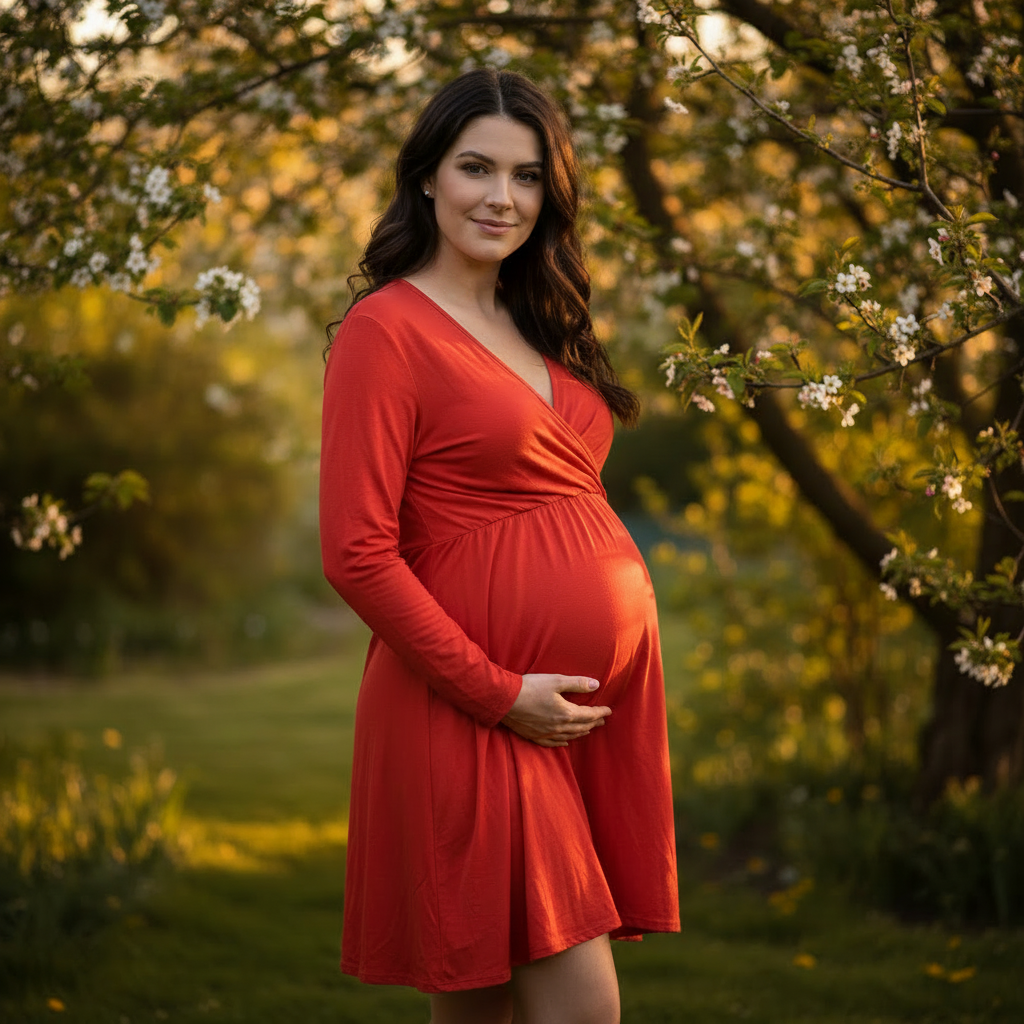 *NEW* XL Bright Red Long Maternity Top - Woolworths