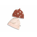 3-6M Set of Two Pink & Daisy Beanies - Woolworths