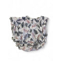 6-9M White, Grey & Pink Feather Paperbag Bloomer - Beaula Baba
