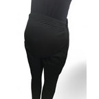 UK 14 - Black Straight Viscose Maternity Work Pants - Seraphine