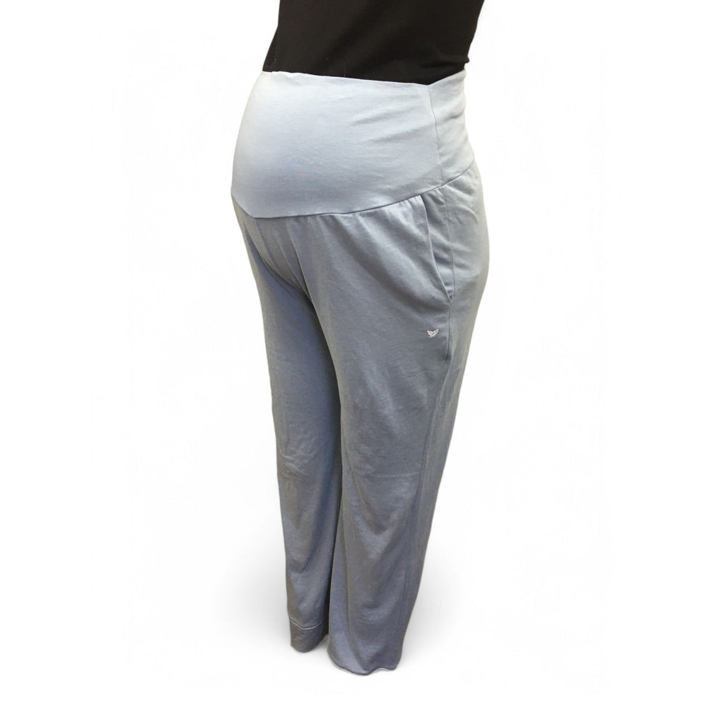 Large - Light Blue Maternity Sleep Pants - Petite Plume