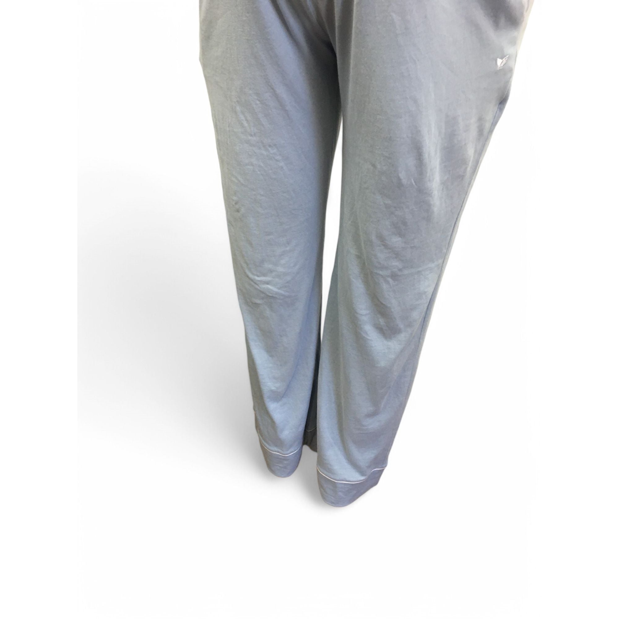 Large - Light Blue Maternity Sleep Pants - Petite Plume
