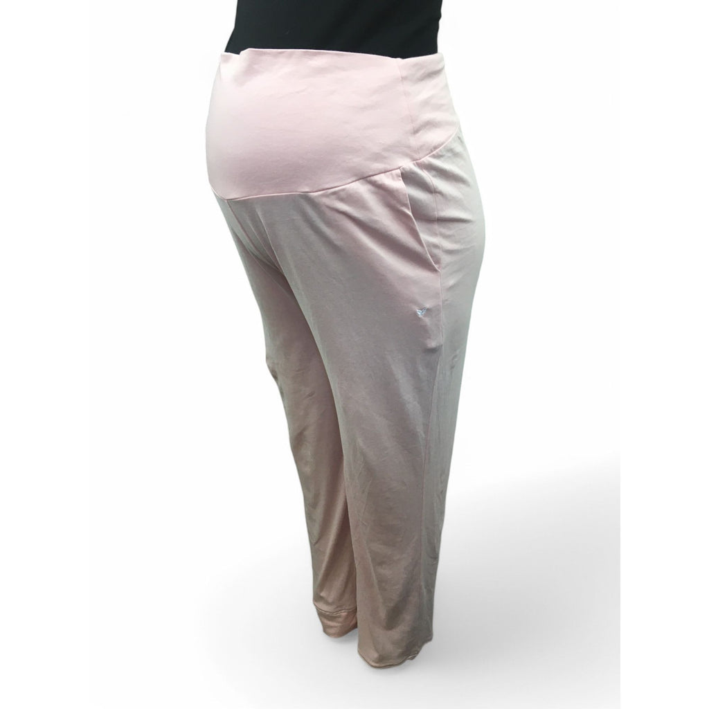 Large - Light Pink Maternity Sleep Pants - Petite Plume