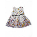 6-12M White Floral Belted Dress - Ackermans