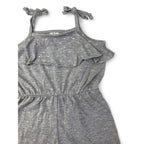6-12M Grey & Silver Heart Playsuit - Jet