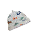3-6M Grey Melange Animal Beanie - Woolworths
