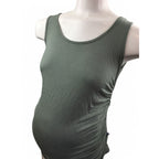 Large - Sage Green Maternity Tank Top - Cherry Melon