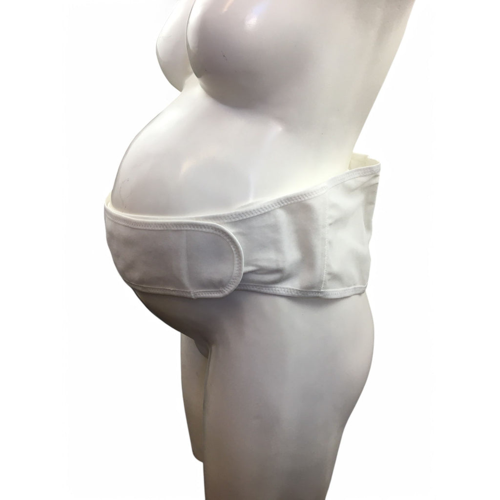 Large - White Mesh Belly Maternity Support Band