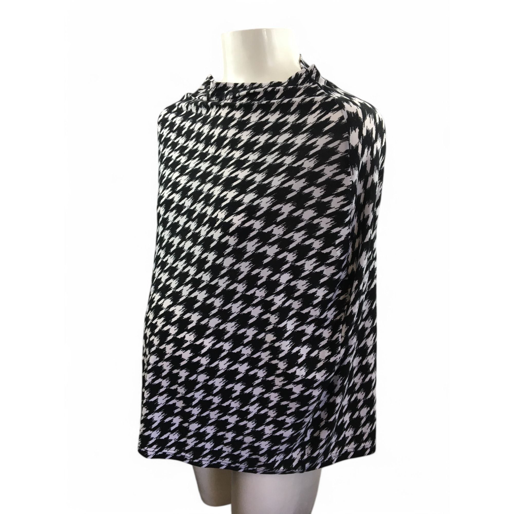 One Size - Black & White Houndstooth Multi Purpose Nursing Cover