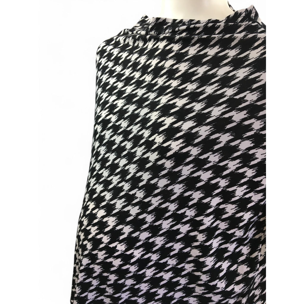 One Size - Black & White Houndstooth Multi Purpose Nursing Cover