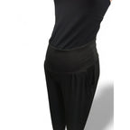 Large - Black Ribbed Lounge Pants - Aneenhenze