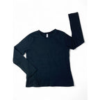 9-10Y Black Cotton Long Sleeve T Shirt - Exact