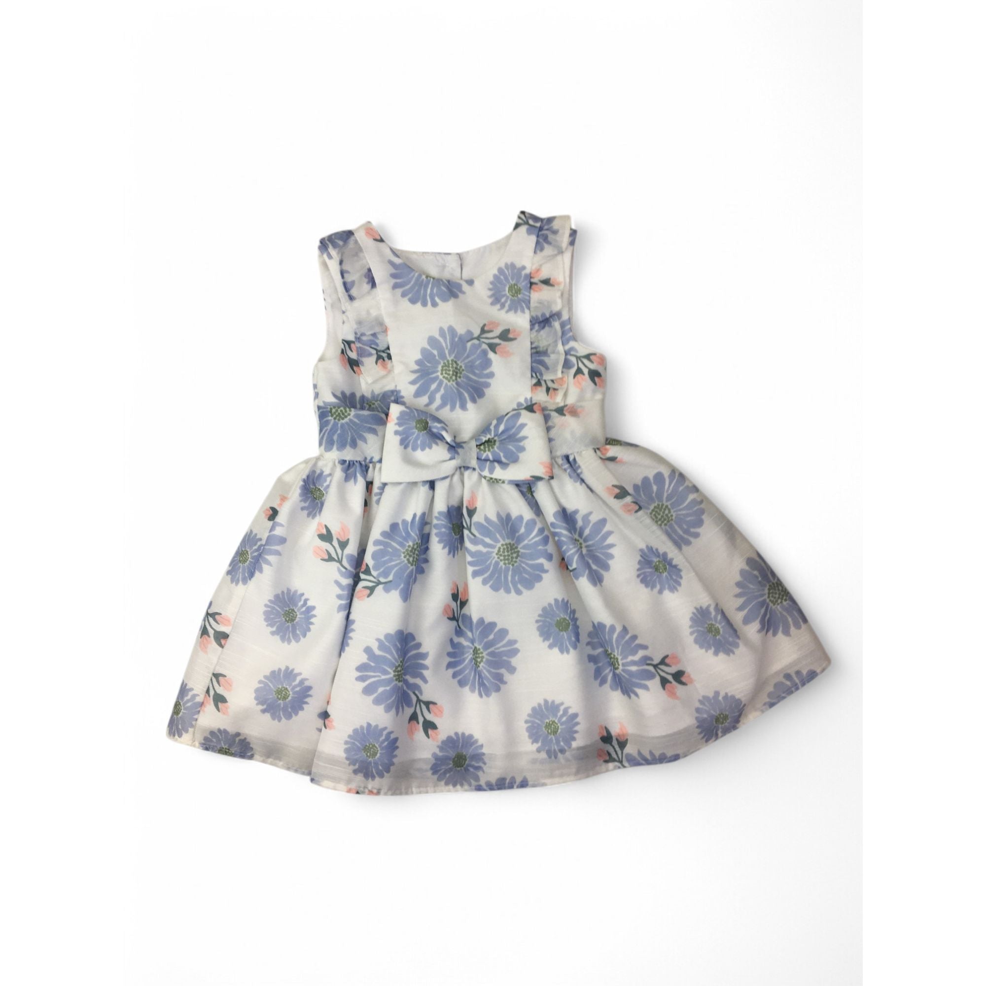 24M White Floral Print Chiffon Dress - Pippa & Julie