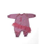 3-6M Pink Ballerina Style Footless Onesie - Infamiss